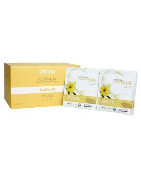 alt USANA Bulk Nutrimeal Pouches - French Vanilla (28 pouches) text